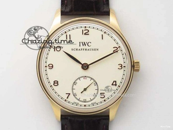 MIROTIME 0721 Supportive Portuguese Chrono IW371431 ZF 1:1 Best Edition Gray Dial On Brown Leather Strap A79350 (Slim Movement) 7261